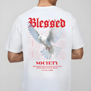 Tricou Oversize „BLESSED SOCIETY”